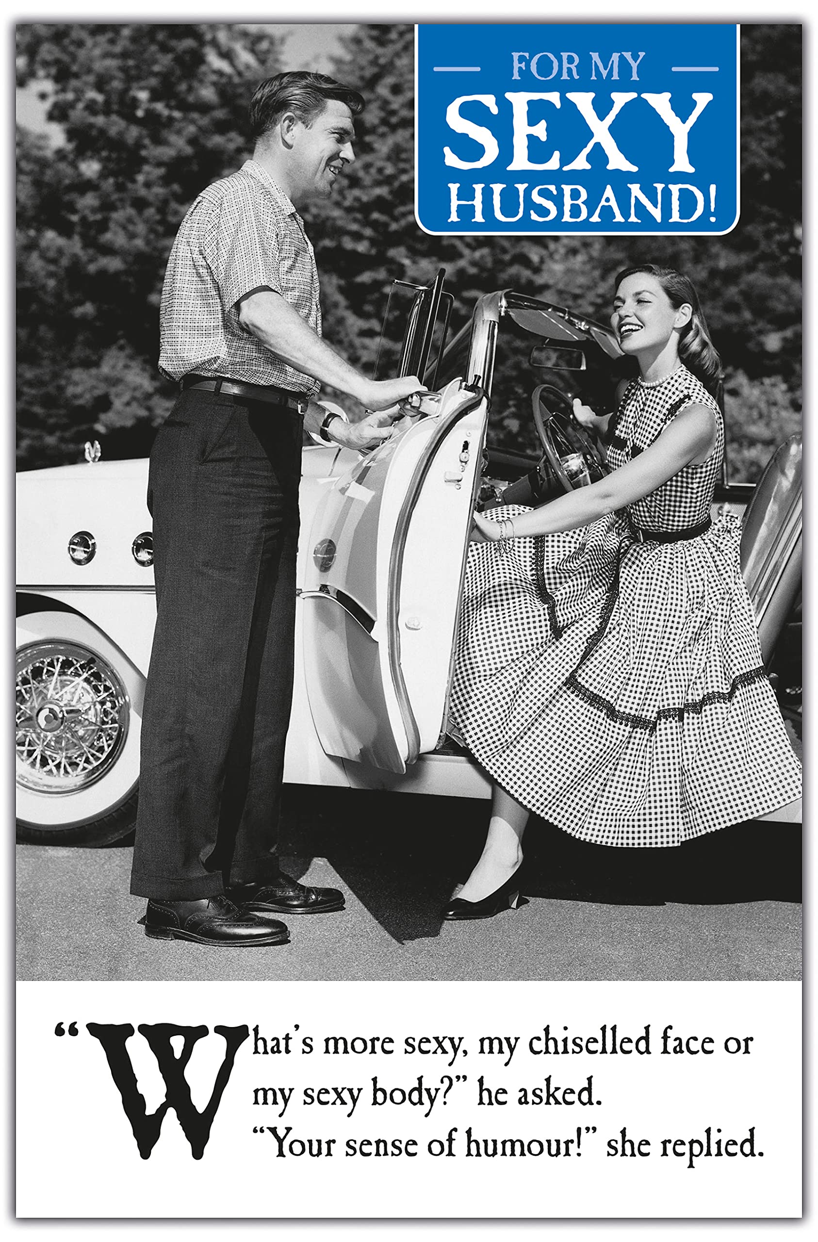 Sexy Funny Husband Anniversary Card - 159x235mm