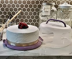 Top Shelf Elements Round Cake Carrier Two Sided