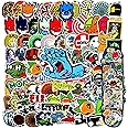 150Pcs Skateboard Stickers, Brand of Skateboard, Suupperenne, Vaamm, Samta Crunn Stickers for Suitcase Skateboard Trunk Laptop Computer Water Bottles