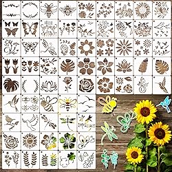 65Pcs Small Stencils for Painting on Wood