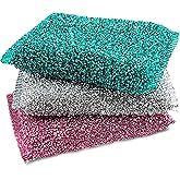 Sponges for Kitchen (3Pc Pack) - Non Scratch Dish Sponge or Dish Scrubber for Dishwashing - Kitchen & Household Cleaning Scru