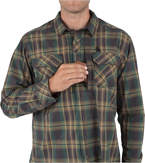 5.11 Men's Flannel Long Sleeve Shirt, Medium, Volcanic Amazon.co.uk