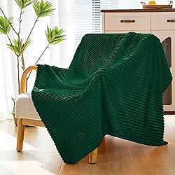Vessia Flannel Fleece Throw Blanket for