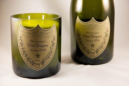 Riciclato Dom Perignon Bottiglia Di Champagne Candela Amazon It Casa E Cucina
