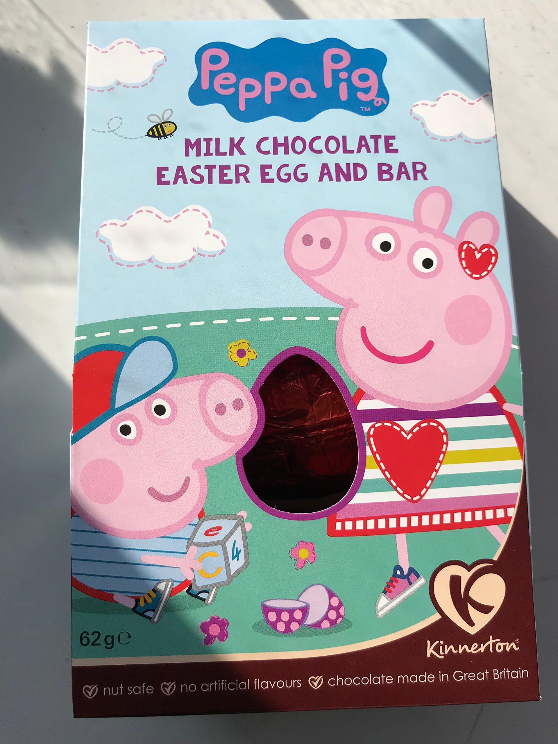 Peppa pig milk chocolate Huevo de Pascua y Bar 62g