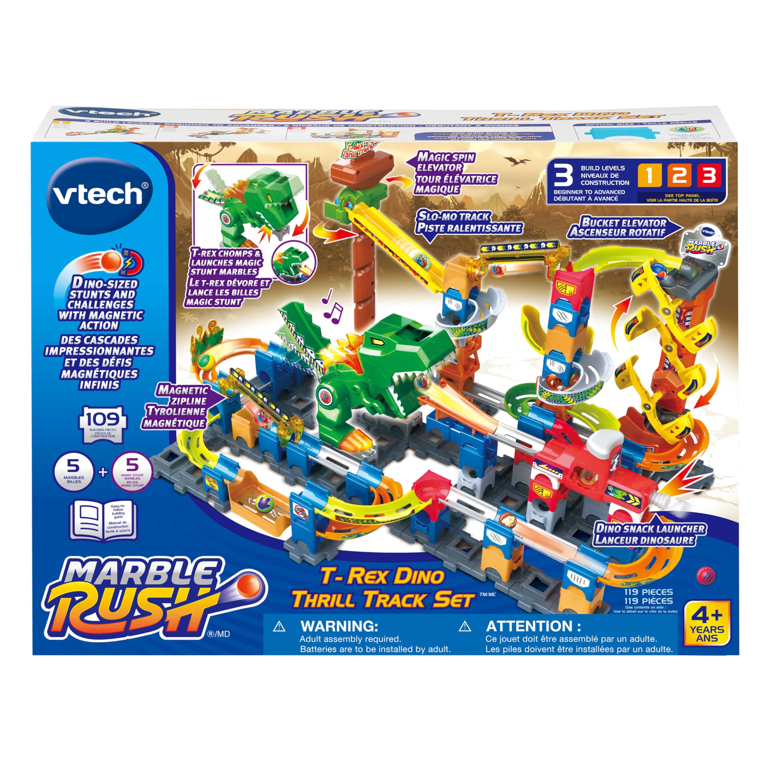 VTech Marble Rush T-Rex Dino Thrill Track Set