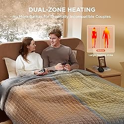 Bedsure Electric Blanket King Size - Dual Control
