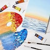 KOLOR KINGDOM 12 Colour Acrylic Paint Set with 3 Brushes view 6