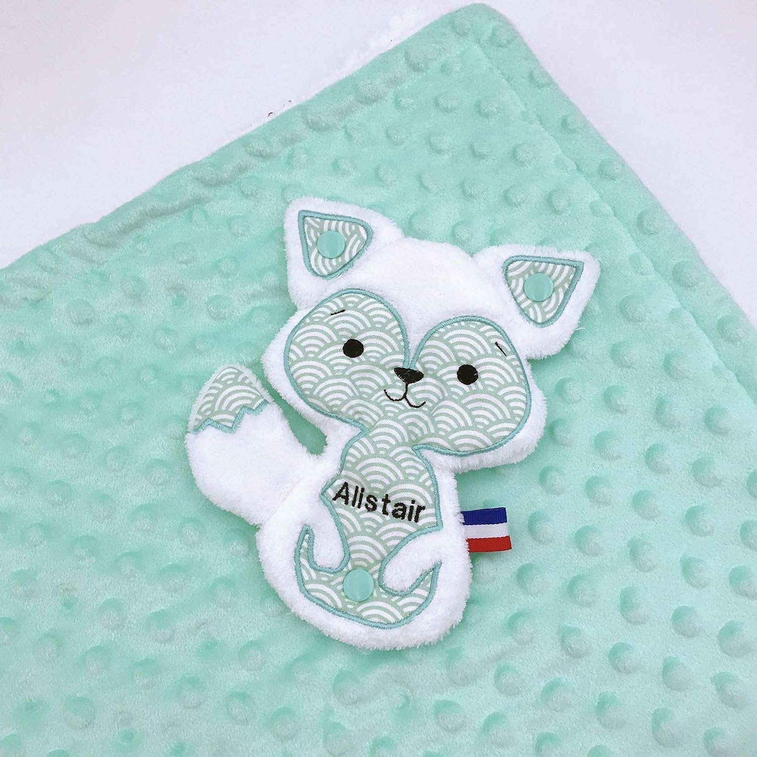 Couverture Bebe Et Son Doudou Renard Personnalise Et Amovible Cadeau Naissance Creation Fait Main Amazon Fr Handmade
