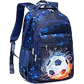 LEDAOU School Backpack for Boys Girls Kids Bookbag Elementary Primary Middle School Bag Travel Back Pack for Ages 6-14