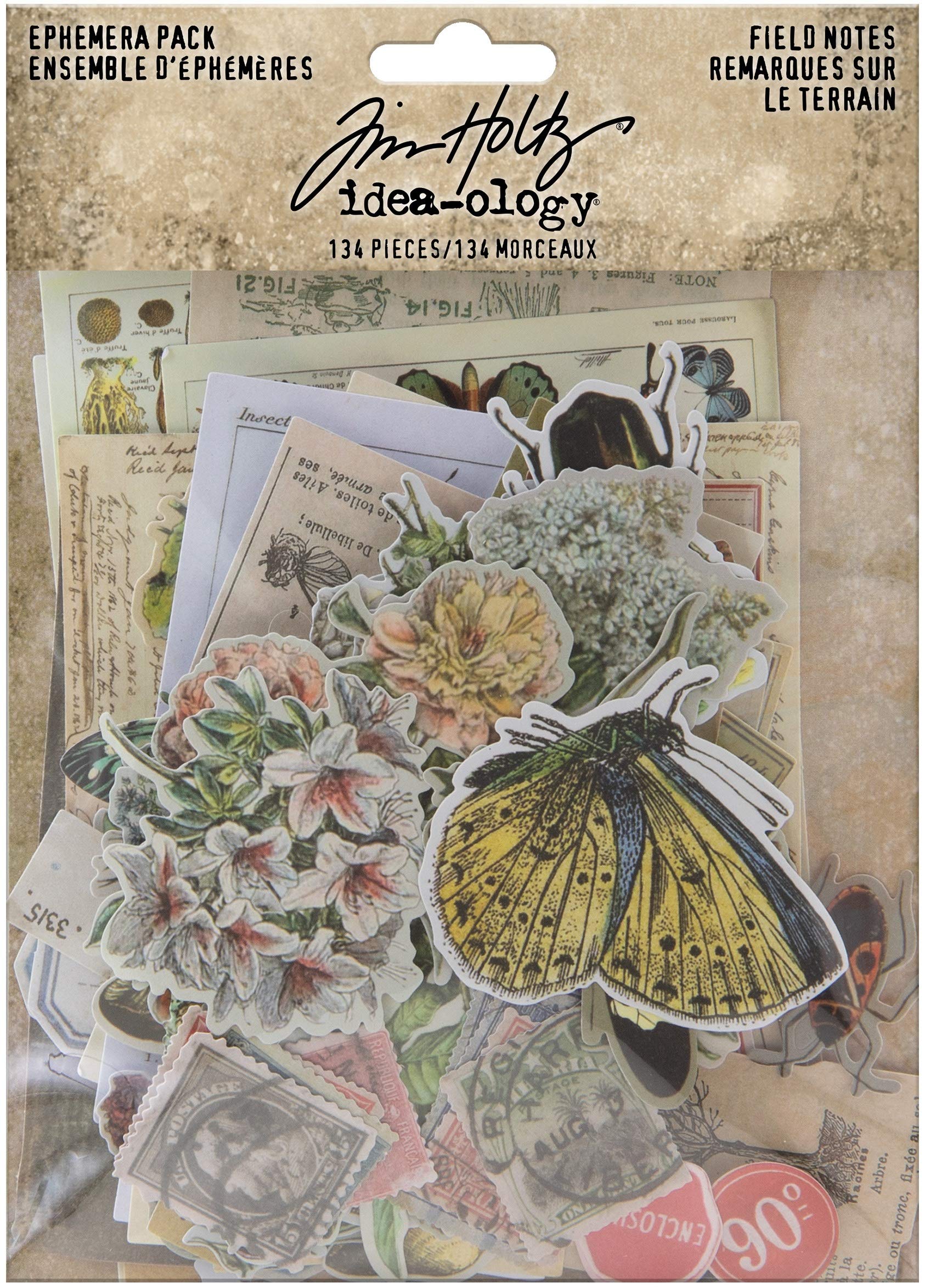 Tim Holtz - Advantus Ephemera Pack IDEA-O FIELDNOTES, Field Notes, One Size