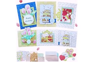 CREATIVETREES Greeting Card Making Kits DIY Blank Cards for Birthdays, 9 Envelopes, Flower Thank You Cards, Wildflower Thank You Cards with Envelopes