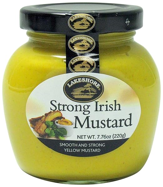 LAKESHORE STRONG IRISH MUSTARD, 7.76 OUNCE