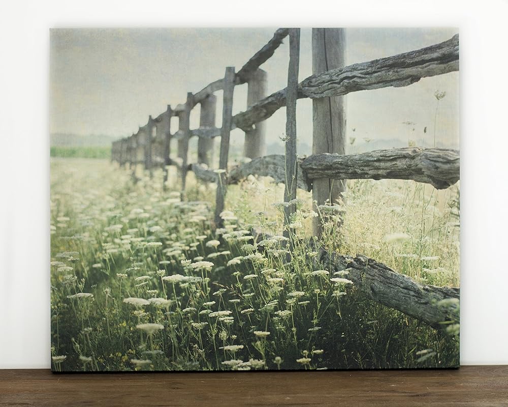 Amazon.com: Rustic Country Landscape Canvas Wall Art, Farmhouse Decor