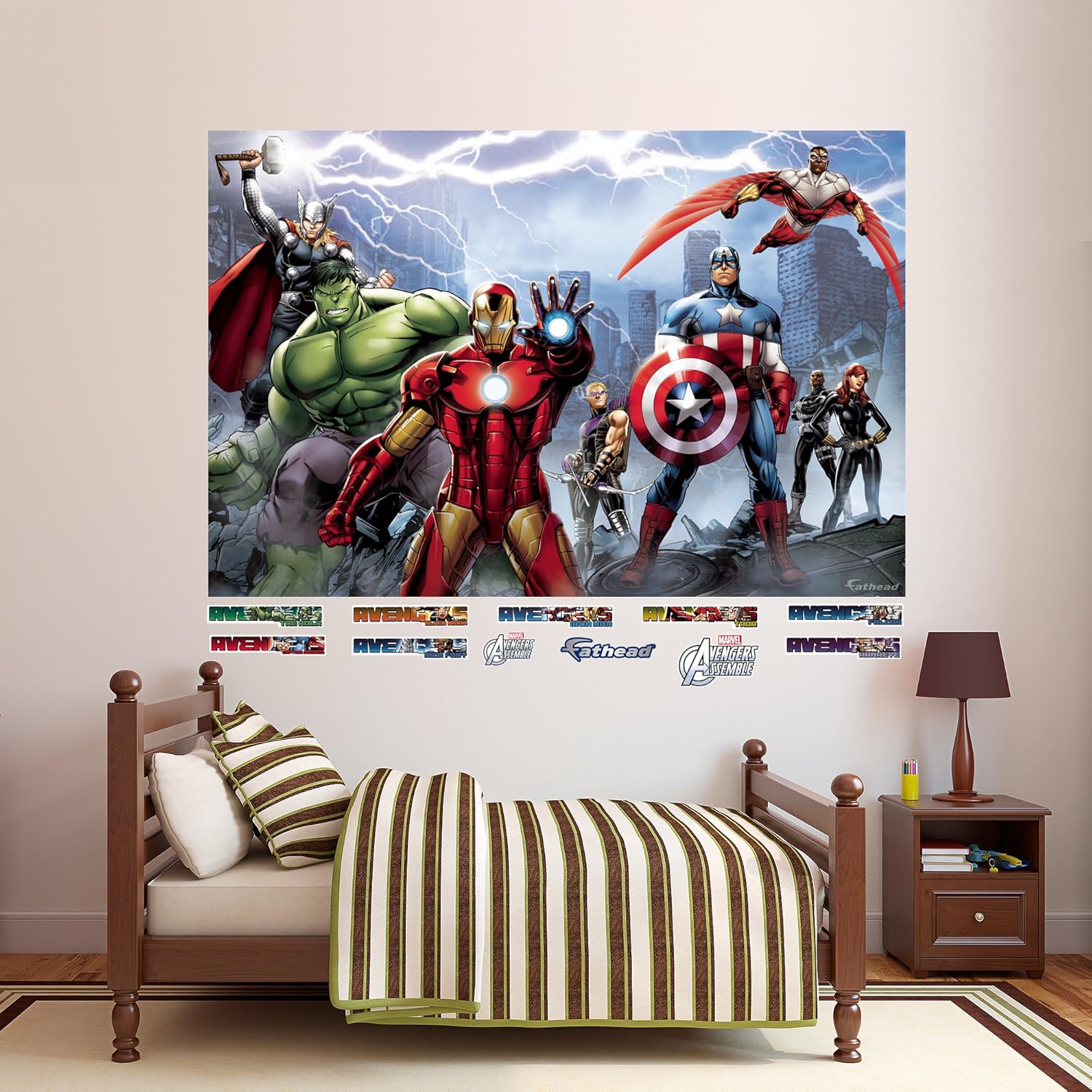 Amazoncom Fathead Avengers Assemble Mural Real Big Wall Decal
