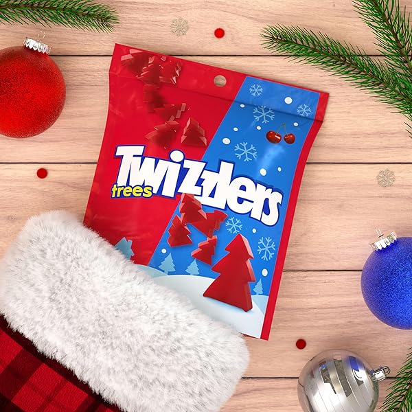 TWIZZLERS CHERRY FLAVORED TREES, 7.1 OZ BAG