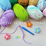 Renyiz Chunky Yarn Cotton Nylon Crochet Kit 50g 10 Balls Gray with Accessories view 7