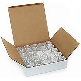 50, Clear, Empty, 5 Gram Plastic Pot Jars, Cosmetic Containers.