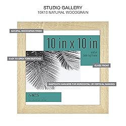 MCS Studio Gallery Frame, Natural Woodgrain, 10 x