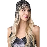BABEYOND 1920s Beaded Cap, Roaring 20s Flapper Headpiece for Gatsby Party | Vintage 1920s Style, Beaded Fringe Tassels, Art Deco Design, Perfect for Gatsby Parties, Proms and Costume Events