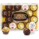 Ferrero Collection Assorted Chocolate Candy Gift Box, 16 Ct, 6.1 oz | Assorted chocolates in a box with dark chocolate, milk chocolate and coconut flavors for snacking