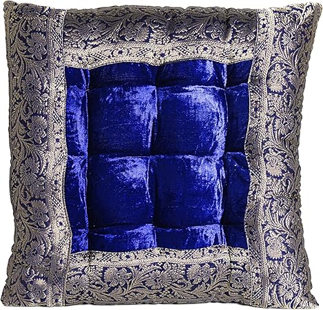 Casa Moro Orientalisches Sitzkissen Kissen Mar55 Blau 36x36 Cm Inklusive Fullung Indian Style Couch Kissen Yogakissen Indisch Sofakissen Bodenkissen Deko Kissen Zierkissen Fur Couch Sofa Lounge Amazon De Kuche Haushalt