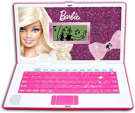 Amazon バービー Barbie ラーニングラップトップ ピンク7378 おもちゃ ノートパソコン かわいい ディスプレイ 輸入 インポート 子ども用パソコン タブレット おもちゃ