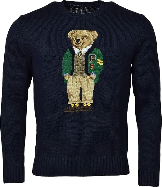 Amazon Polo Ralph Lauren メンズ レターマン ベア コットン クルーネックセーター Us サイズ Xx Large カラー ブルー セーター 通販