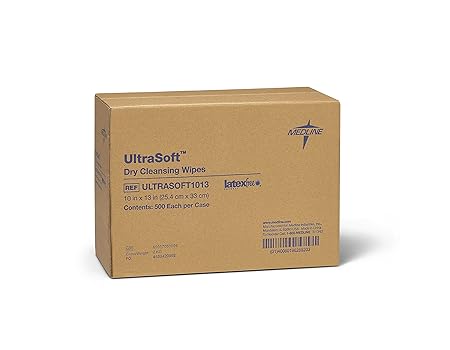 Ultra-Soft Disposable Dry Cleansing Cloth, White | MEDLINE ...
