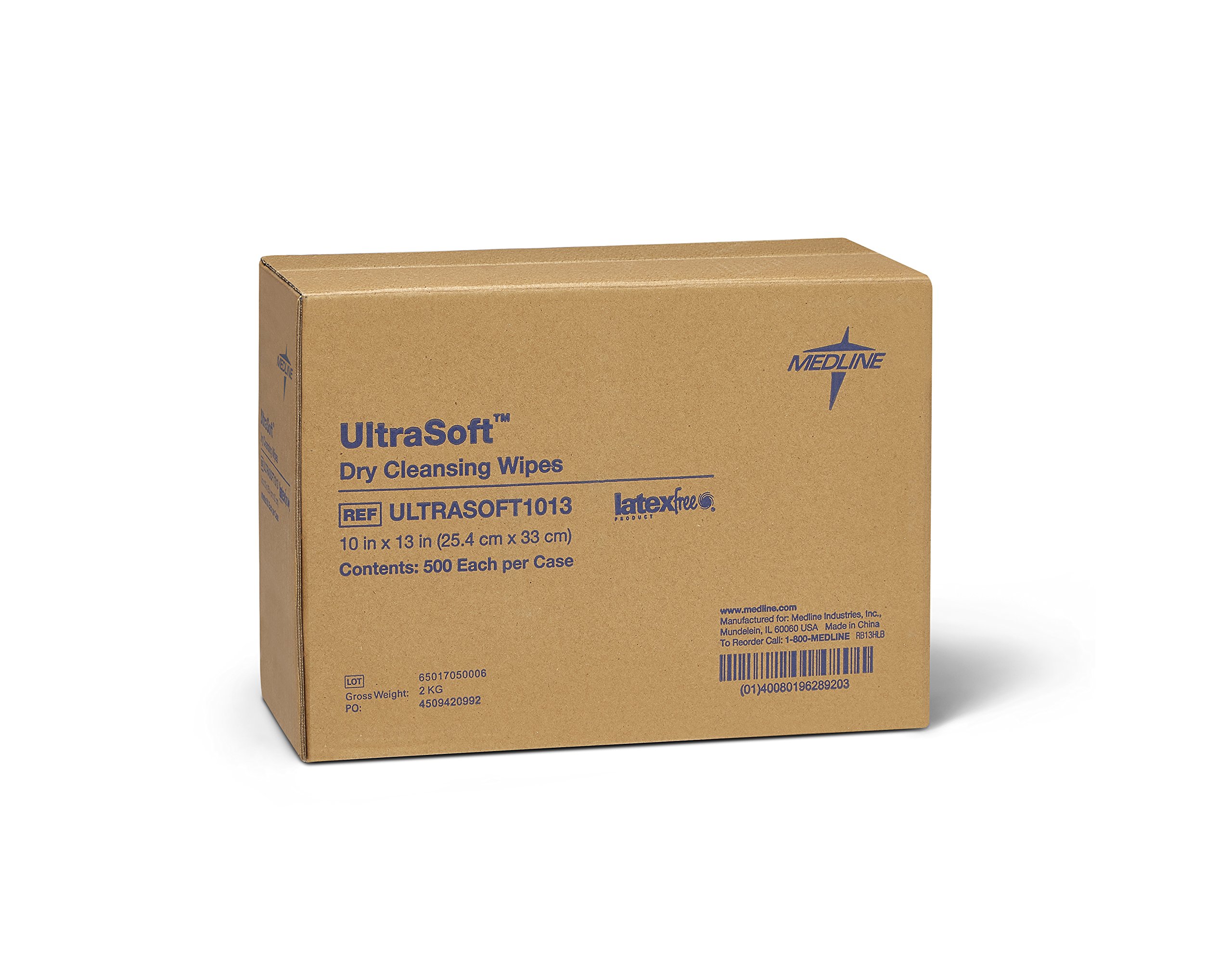 Medline Ultrasoft Dry Baby Wipes, Gentle Disposable Cleansing Cloths