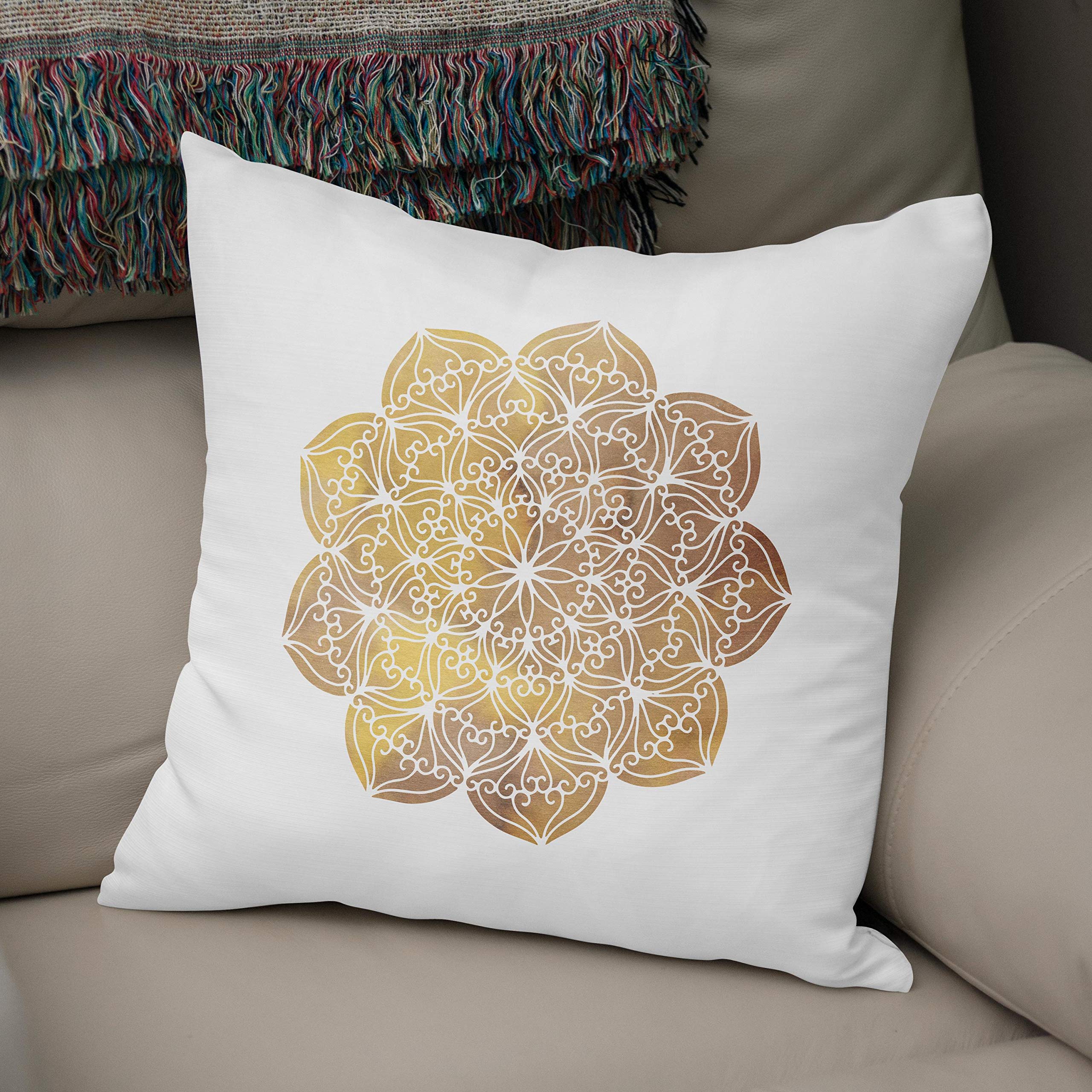 Bonamaison, Decorative Cushion Cover - 50% Cotton 50% Polyester - 43x43cm - Designed and Manufactured in Turkey