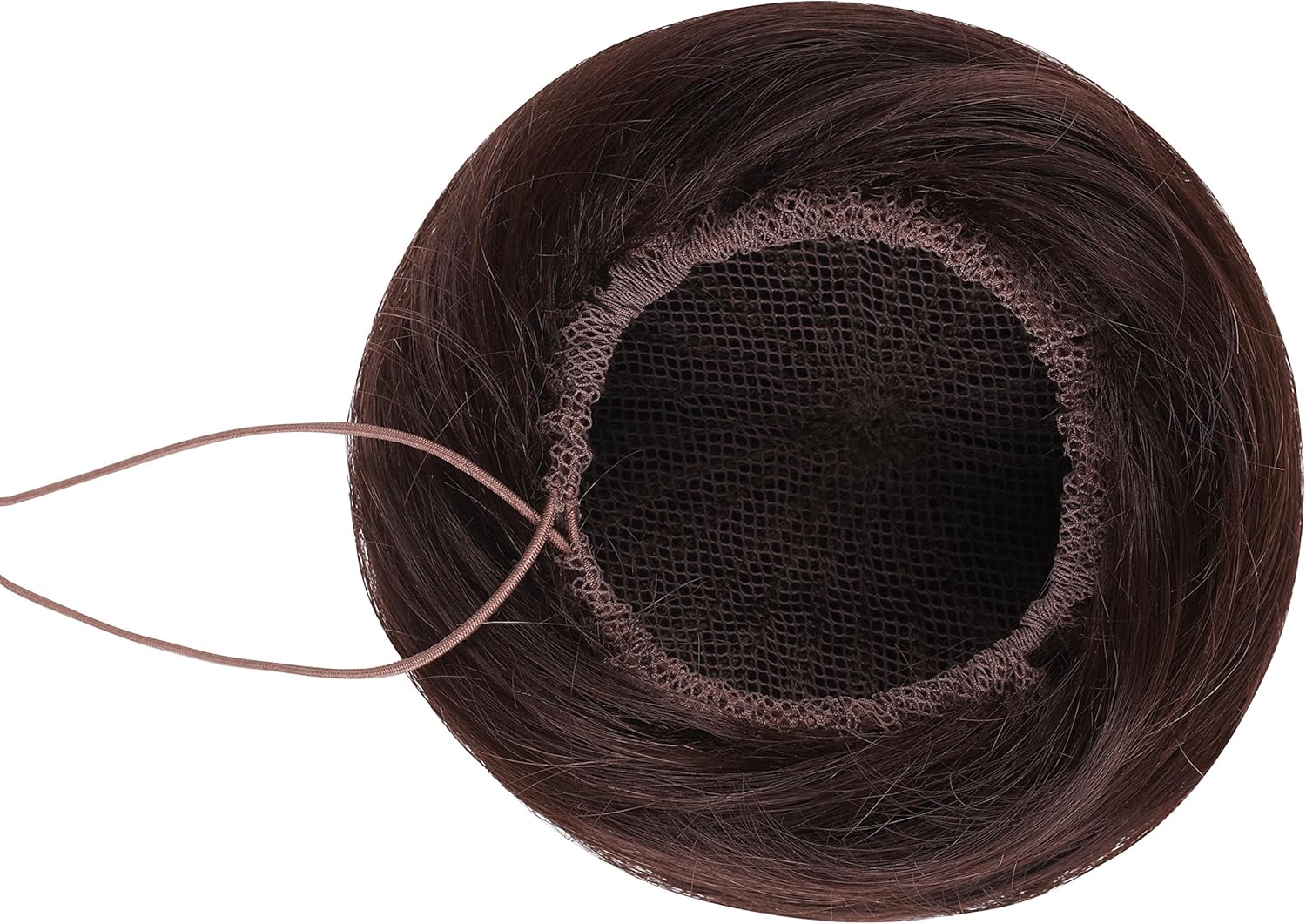 American Dream Medium Human Hair Bun, Medium Ash Brown Number 10 - Image 5