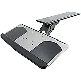VIVO Adjustable Computer Keyboard and Mouse Platform Tray, Ergonomic Under Table Desk Mount Drawer, MOUNT-KB01