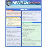 APA/MLA Guidelines - 7th/9th Editions Style Reference for Writing: a QuickStudy Laminated Guide (Quick Study Academic)