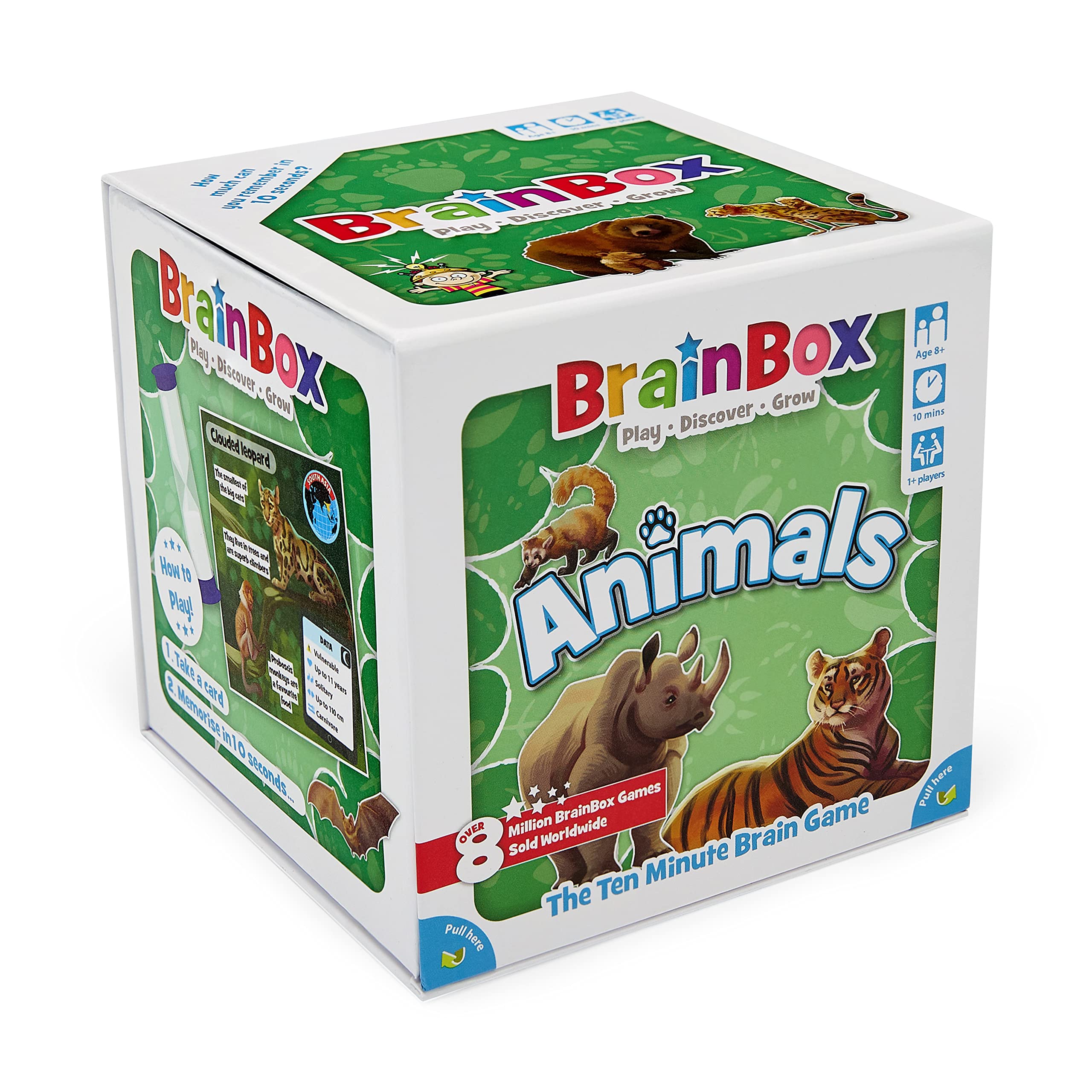 BrainBox Animals | Fun & Educational Card Game | Ages 8+ | 1+ Players | 10 Minutes Play Time — image 1