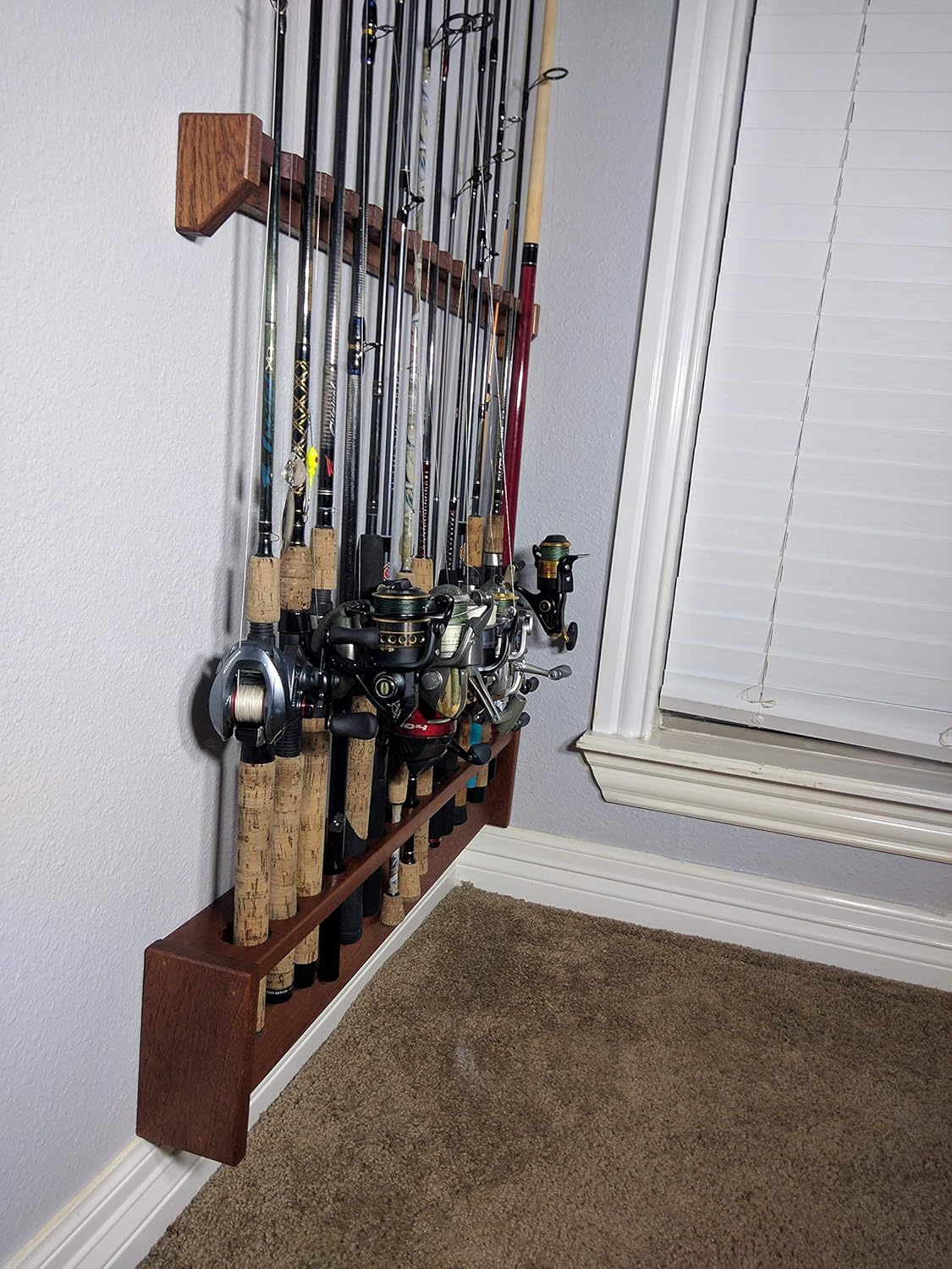 fishing pole holder with alarm