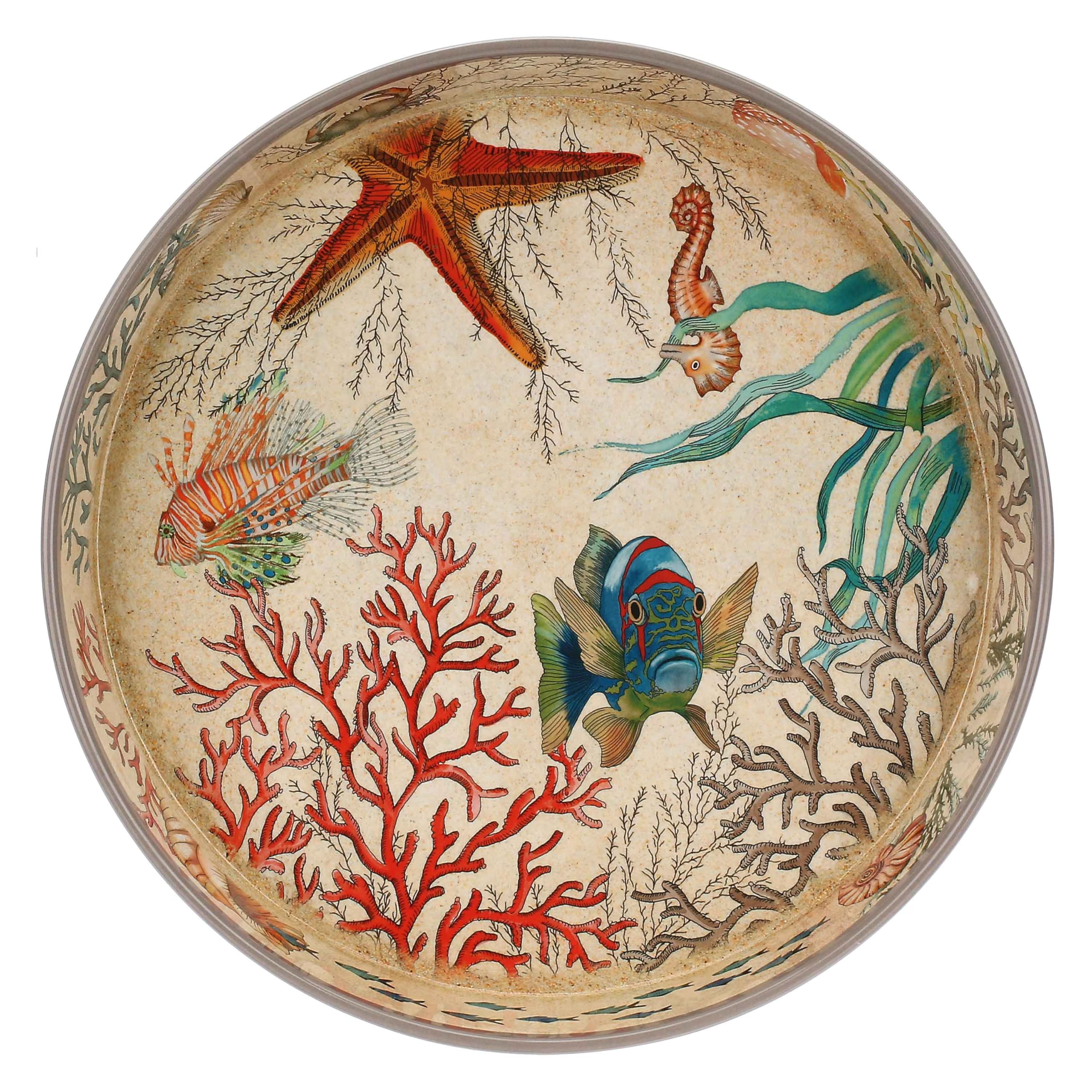 Rose & Tulipani Sea Life Outdoor Round Tray