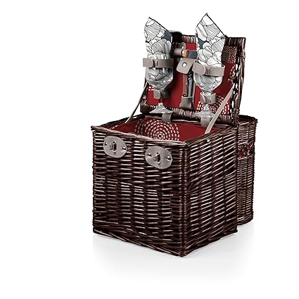 Picnic Time Vino Picnic Basket with Wine and Cheese Service for Two, Harmony Collection