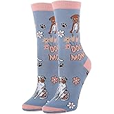 ooohyeah Women's Funny Novelty Crew Socks, Crazy Fun Saying Silly Cotton Dress Socks Gift, Dog Mom