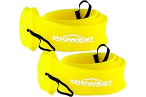 Midwest Outfitters Rod Socks - Fishing Rod Sleeve Cover Fishing Pole Covers for Spinning Baitcaster and Youth Fishing Pole Sizes - Multiple Sizes and Colors