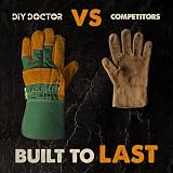 DIY Doctor Leather Garden Gloves Men Women Thorn Proof Work Unisex One Size view 6
