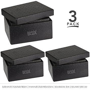 Profi Box S 31,0 x 25,0 x 18,5 cm, Pared: 3,0 cm, V=5,93 L ...