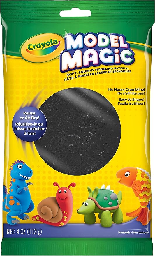 black modeling clay