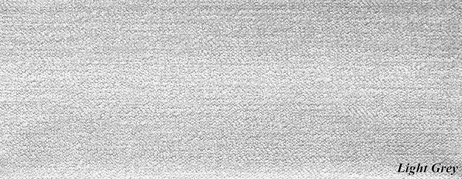 Sofas and More Chesterfield Style Sofa bed Venus 3 Seater 2 Seater Fabric Light Grey Settee (3seater, Light Grey) - Image 3