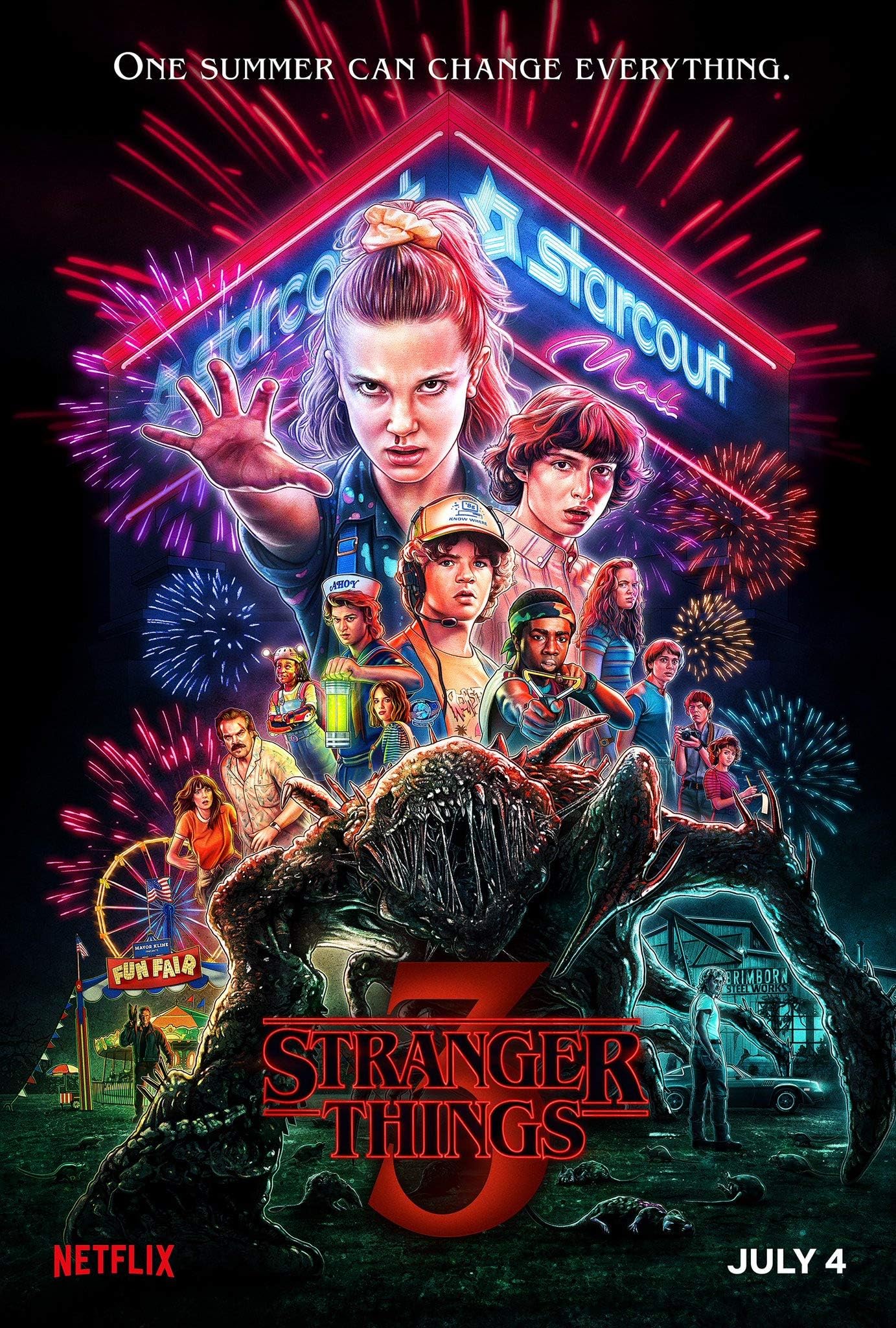 Sherwood Goods 12"x18" Poster New Stranger Things Season 3 2019 Limited Edition