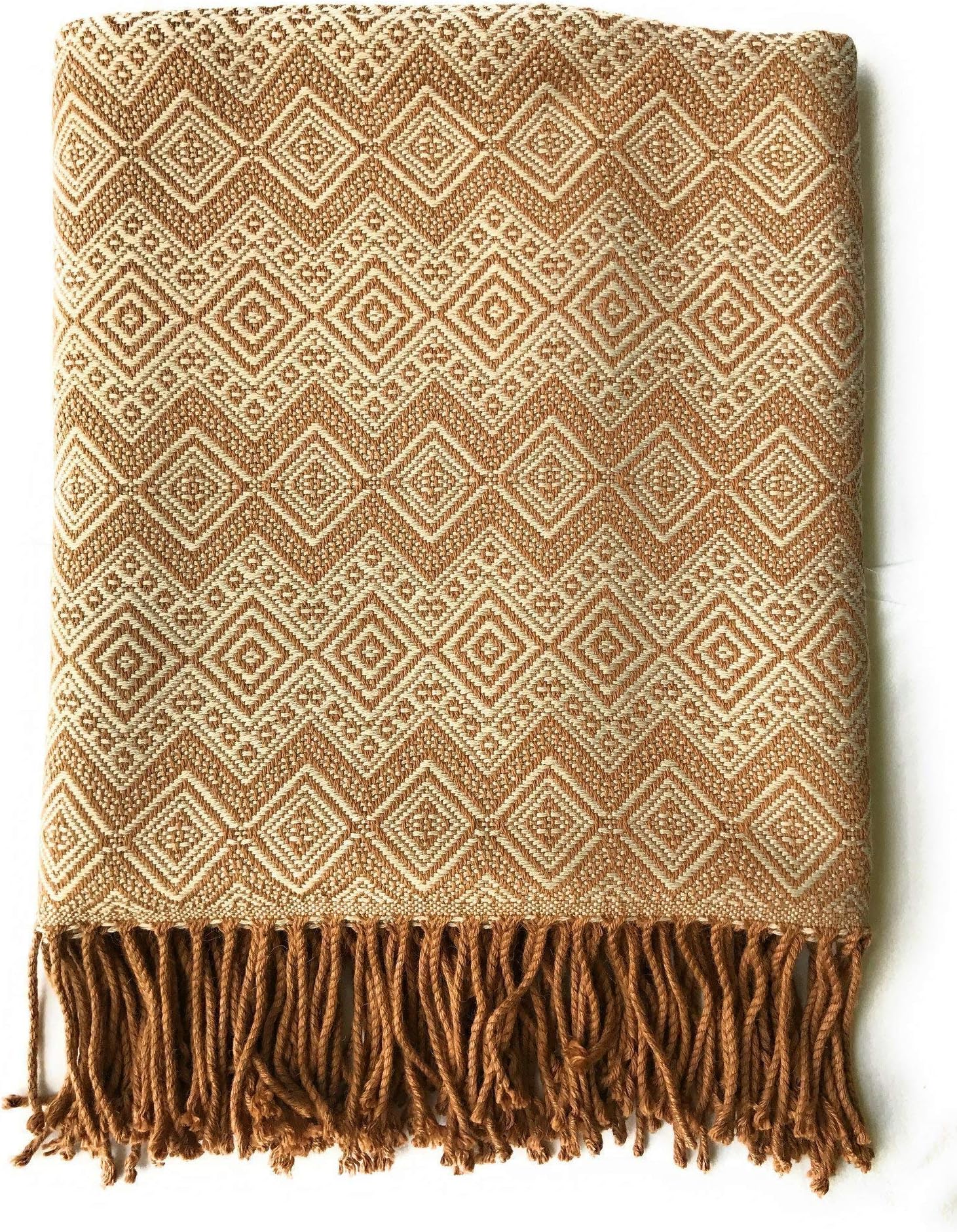 Handmade Luxury Alpaca Throw Blanket from Peru