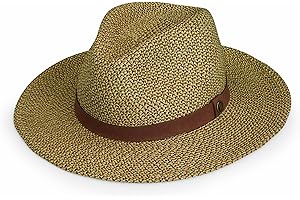Wallaroo Hat Company Men’s Outback Fedora – Lightweight Wide Brim Natural Fiber Hat, UPF 50+ UV Protection, Travel Sun Hat