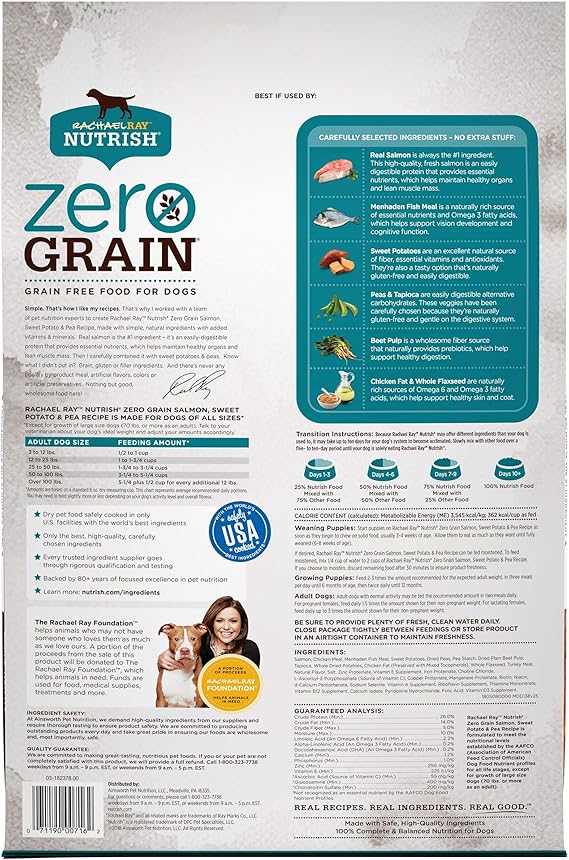 rachael ray zero grain salmon