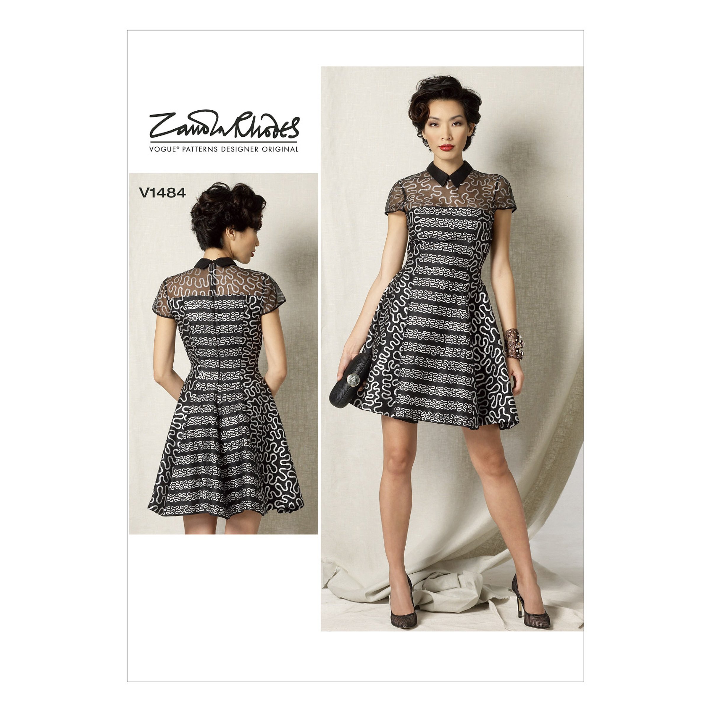 Vogue Patterns 1484 Misses Petite Dress,Sizes 6-14, Multi-Colour, A5 (6-8-10-12-14)