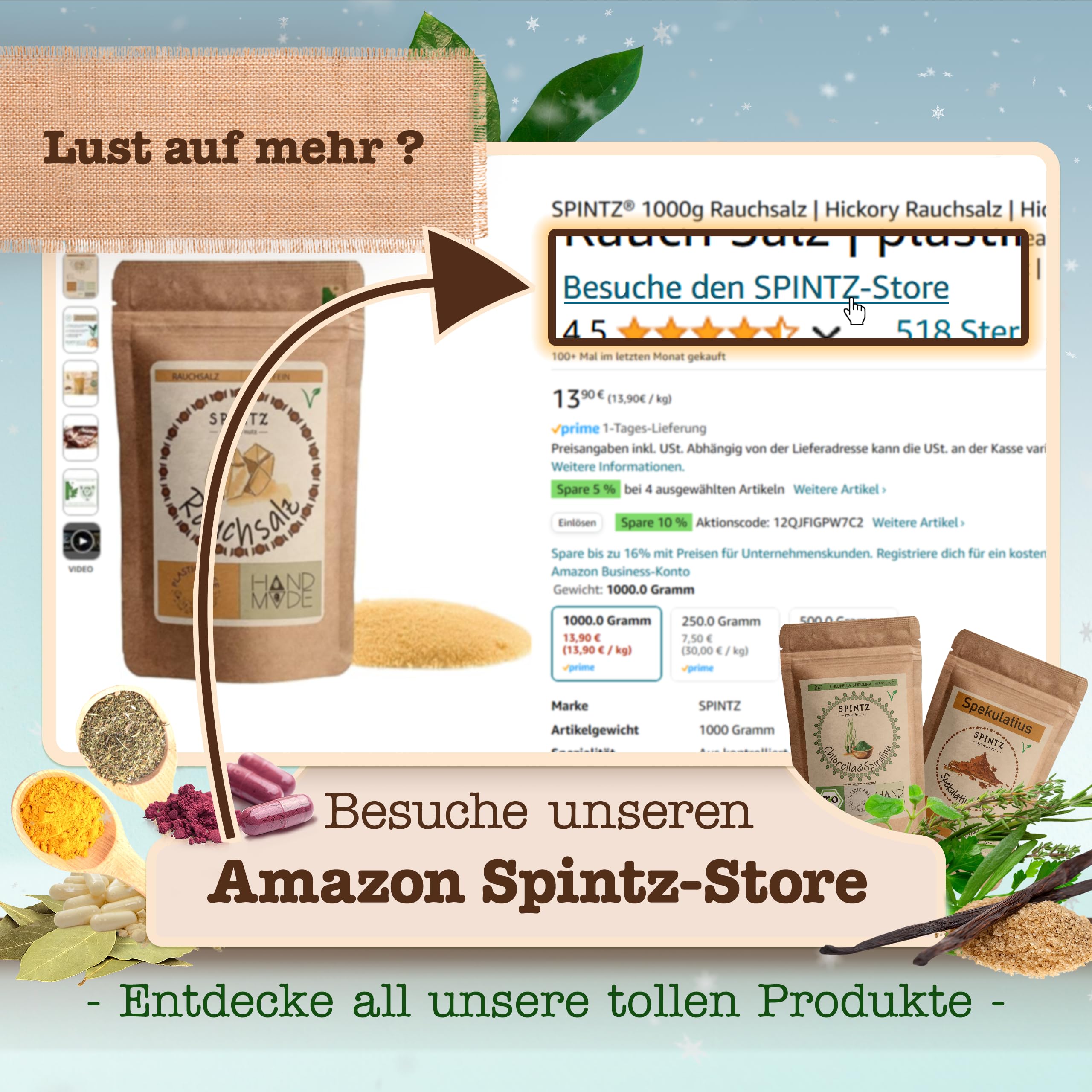 SPINTZ® 200g Spekulatiusgewürz | Weihnachtsgewürz zum Backen von Spekulatius Keksen | Gewürz Spekulatius aus feinsten Zutaten 7